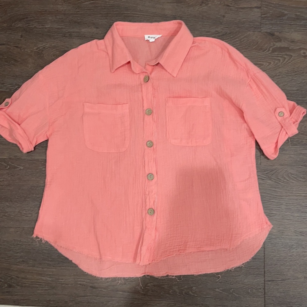 Vici Collection Button Down Top & Bottom Set - image 5